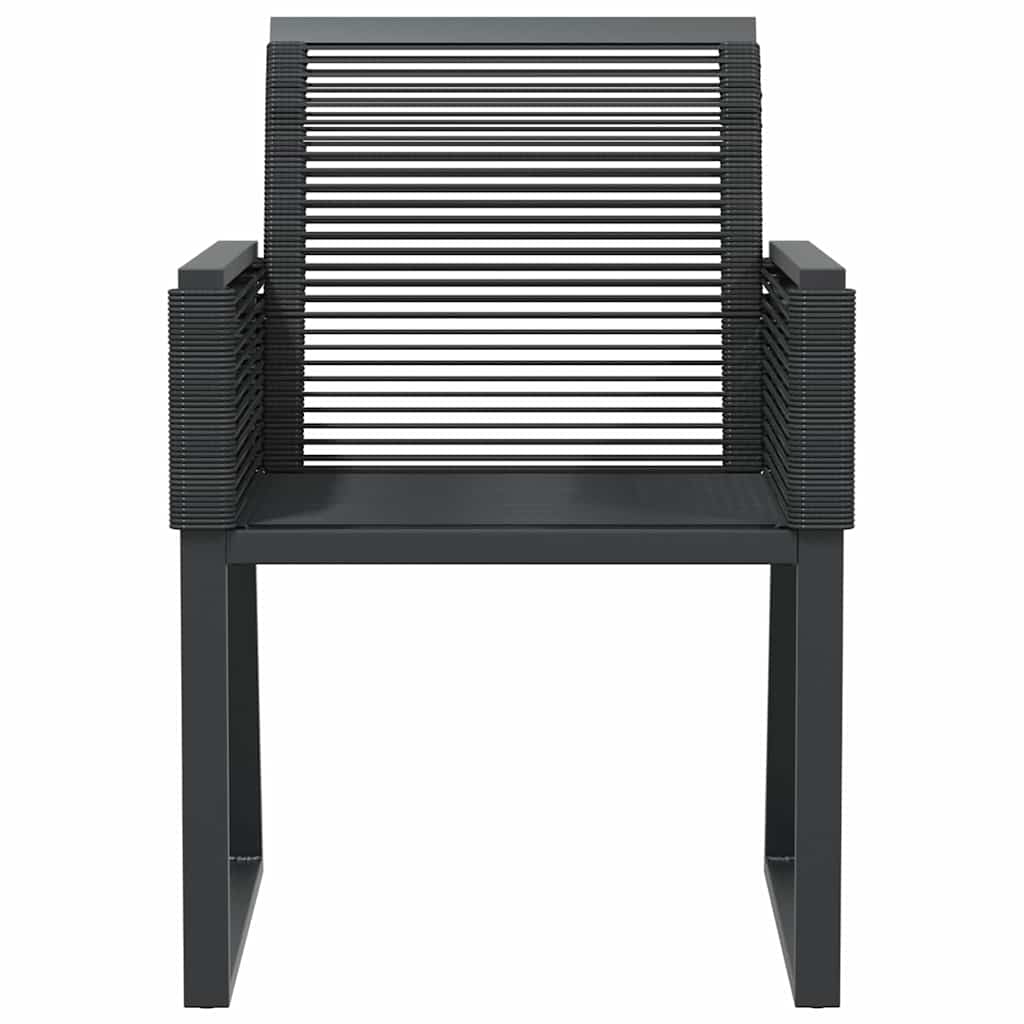 Tuinstoelen 4 st poly rattan zwart is nu te koop bij PeponiXL, paradijselijk wonen!