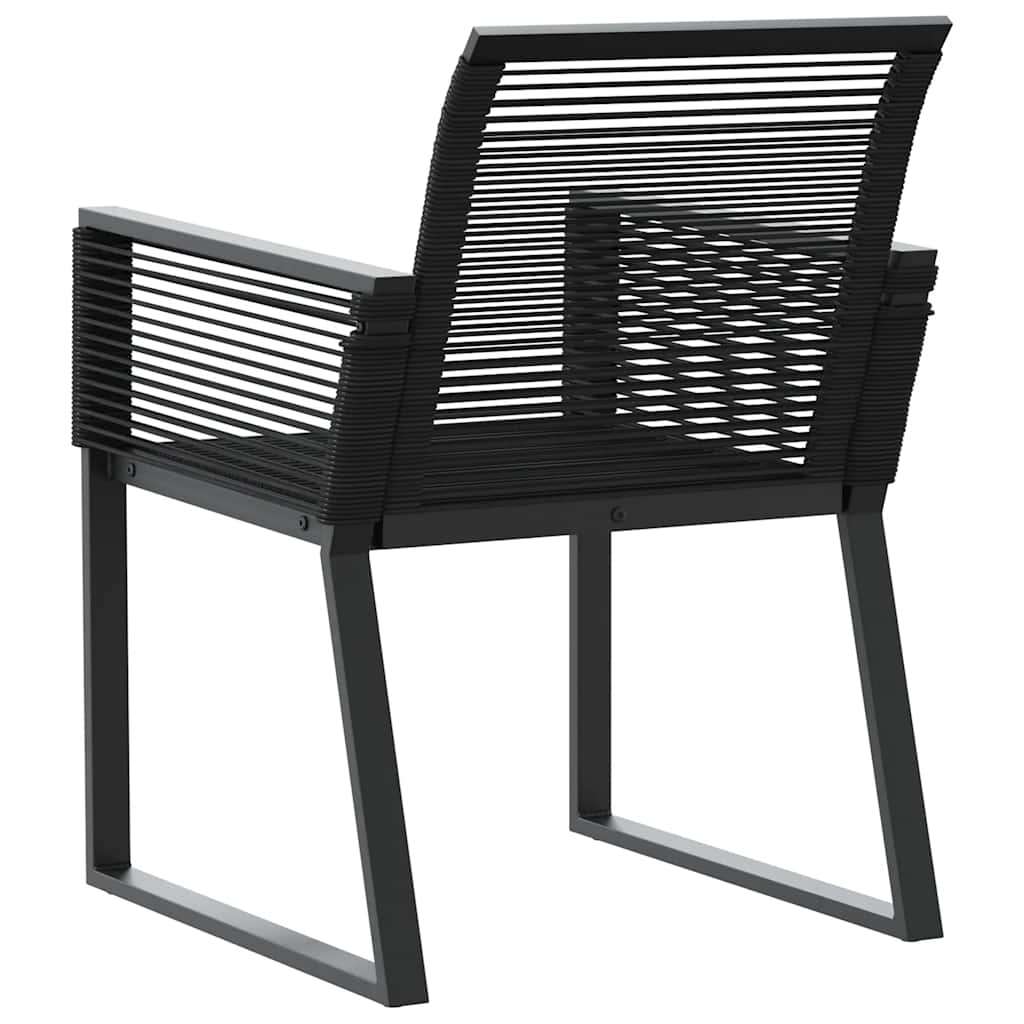 Tuinstoelen 4 st poly rattan zwart is nu te koop bij PeponiXL, paradijselijk wonen!