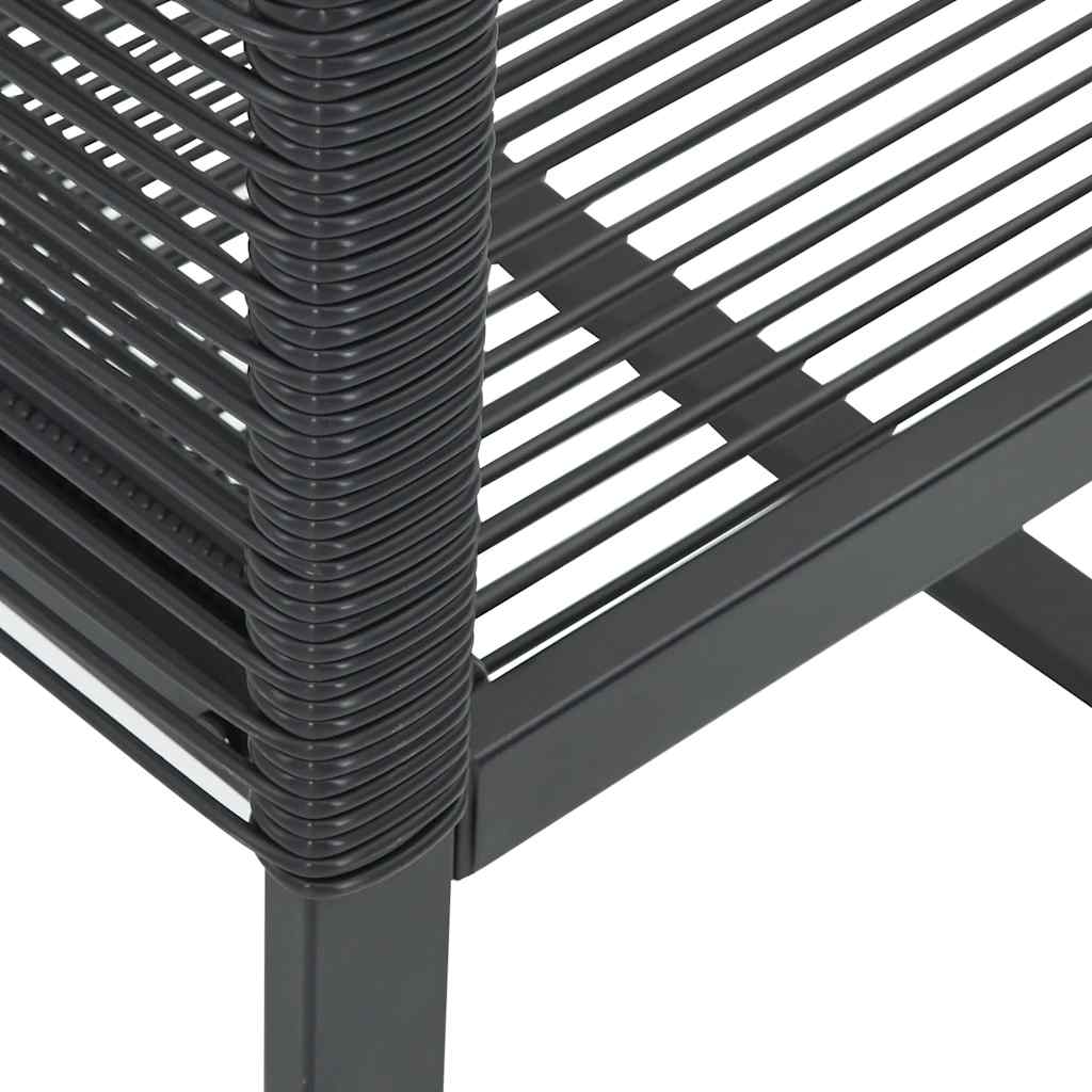 Tuinstoelen 4 st poly rattan zwart is nu te koop bij PeponiXL, paradijselijk wonen!