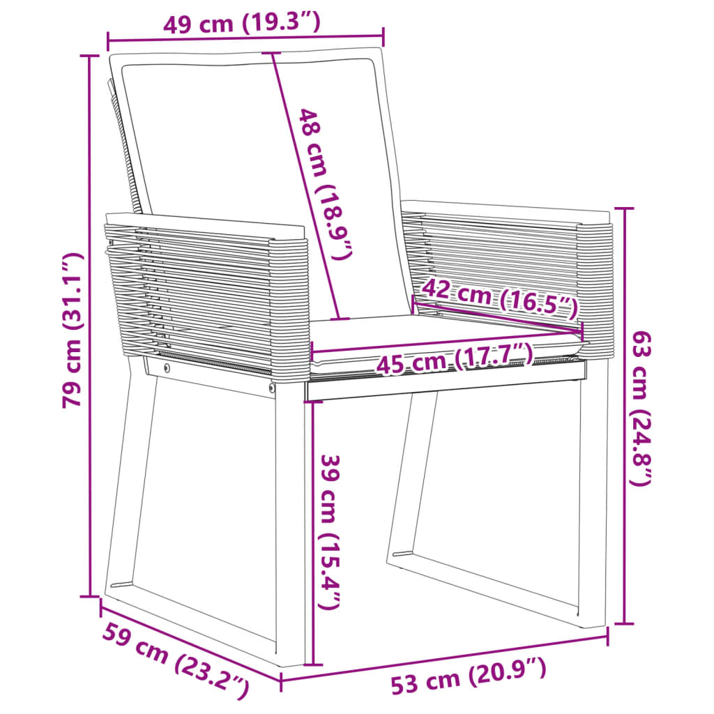 Tuinstoelen 4 st met kussens poly rattan zwart is nu te koop bij PeponiXL, paradijselijk wonen!