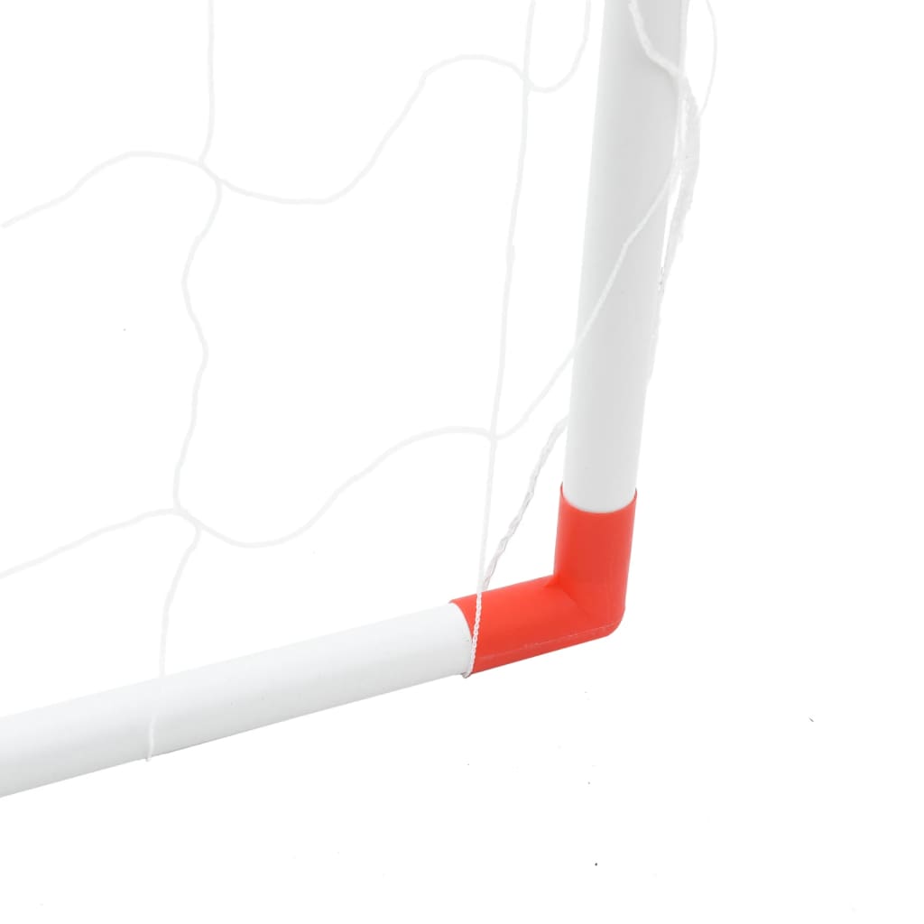 Kindervoetbaldoel met ballen 2-in-1 184x64x124 cm wit is nu te koop bij PeponiXL, paradijselijk wonen!
