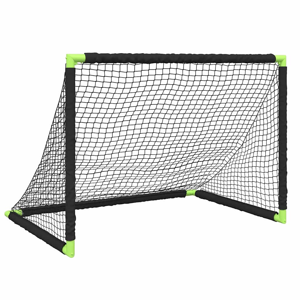 Kindervoetbaldoel inklapbaar 90x64x64 cm zwart is nu te koop bij PeponiXL, paradijselijk wonen!