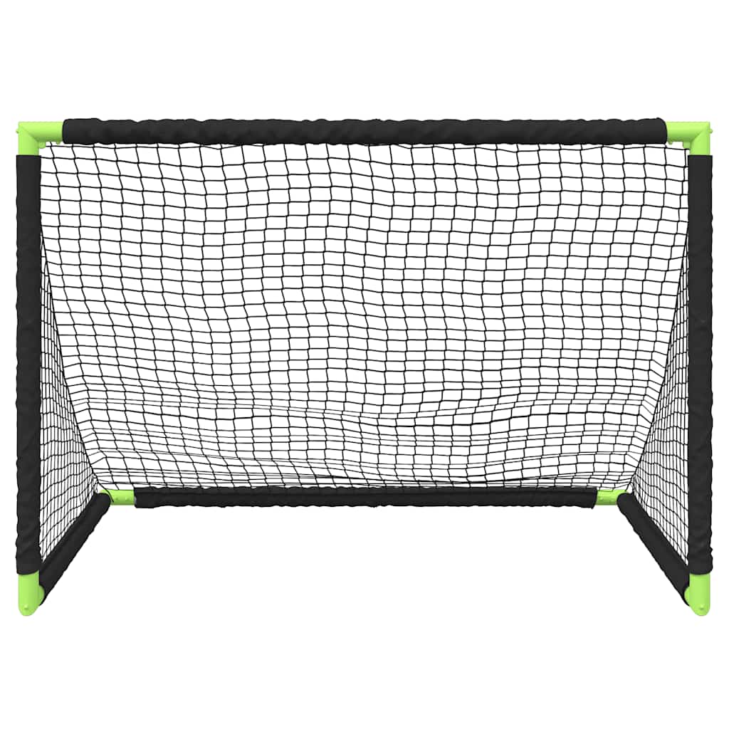 Kindervoetbaldoel inklapbaar 90x64x64 cm zwart is nu te koop bij PeponiXL, paradijselijk wonen!