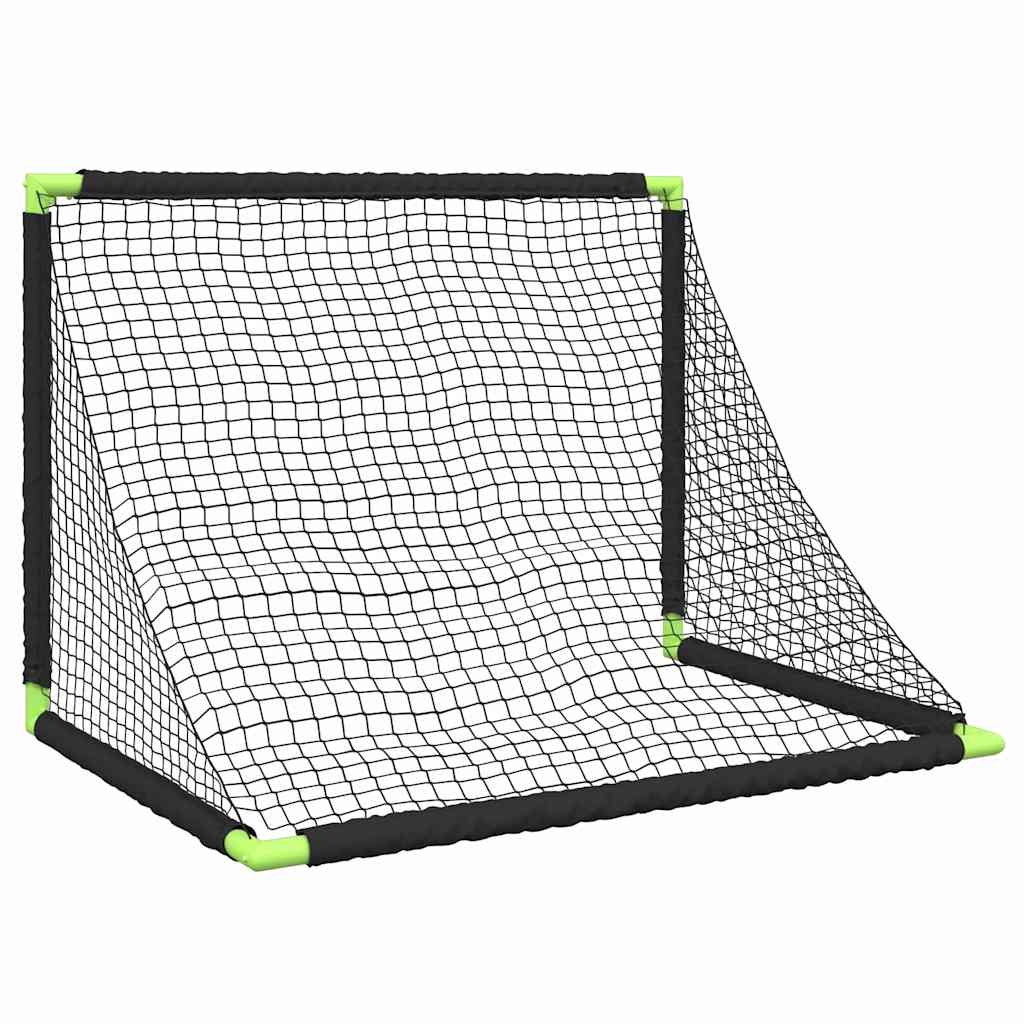 Kindervoetbaldoel inklapbaar 90x64x64 cm zwart is nu te koop bij PeponiXL, paradijselijk wonen!