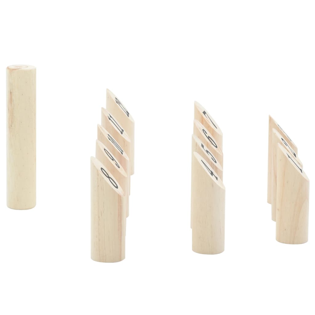 13-delige Nummerkubb spelset met draagtas massief grenenhout is nu te koop bij PeponiXL, paradijselijk wonen!