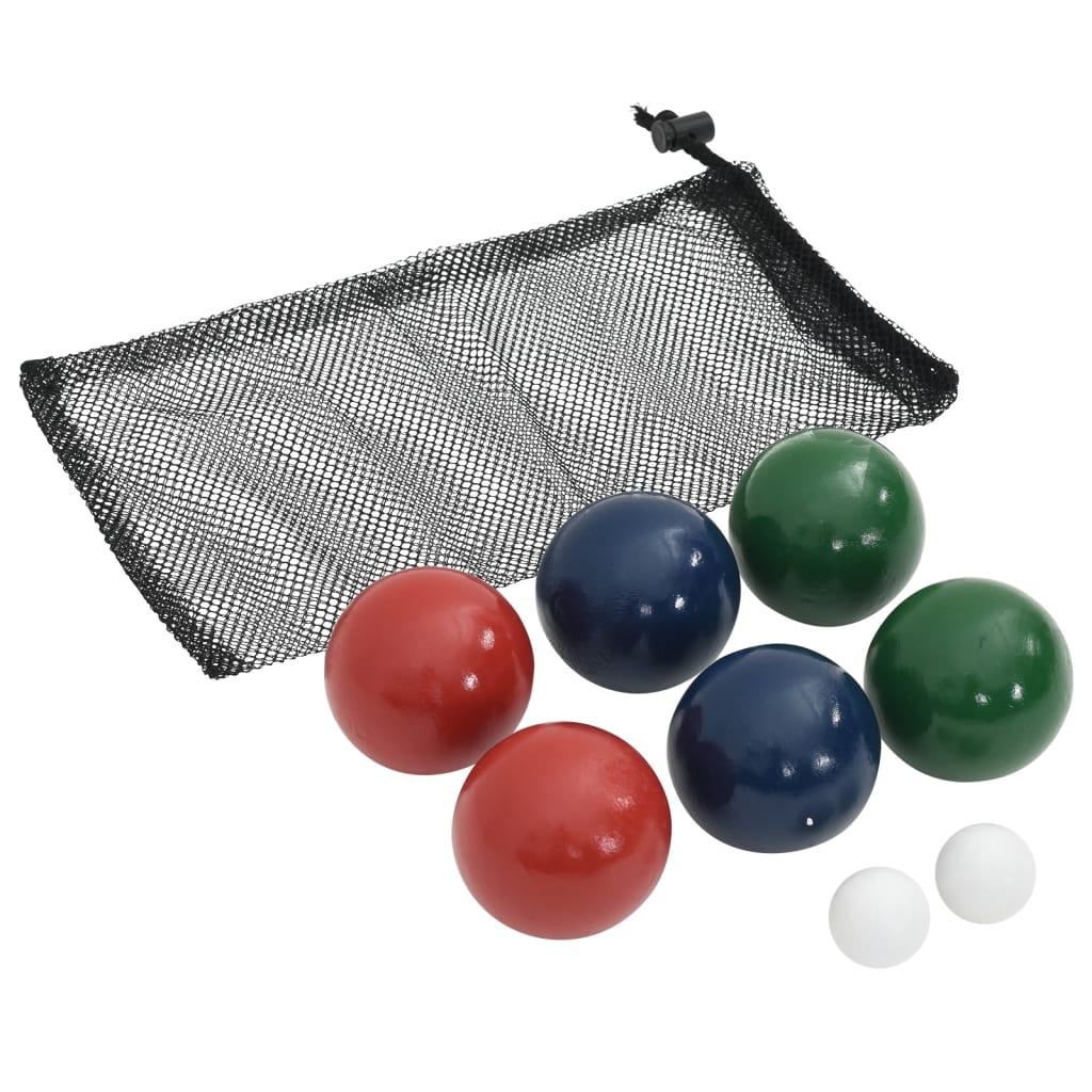 8-delige Jeu de boules ballenset en draagtas massief grenenhout is nu te koop bij PeponiXL, paradijselijk wonen!