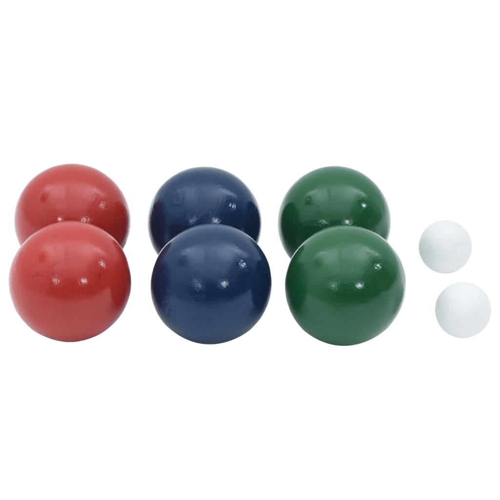 8-delige Jeu de boules ballenset en draagtas massief grenenhout is nu te koop bij PeponiXL, paradijselijk wonen!