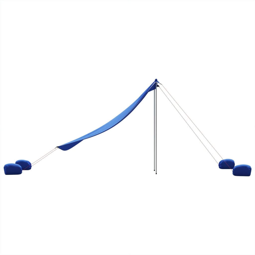 Strandluifel met zandankers 214x236 cm blauw is nu te koop bij PeponiXL, paradijselijk wonen!