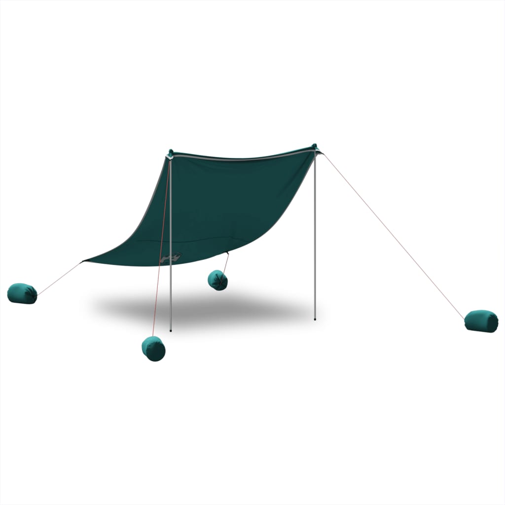 Strandluifel met zandankers 214x236 cm groen is nu te koop bij PeponiXL, paradijselijk wonen!