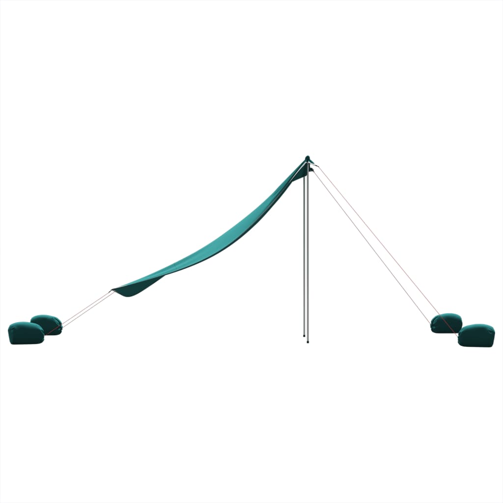 Strandluifel met zandankers 214x236 cm groen is nu te koop bij PeponiXL, paradijselijk wonen!