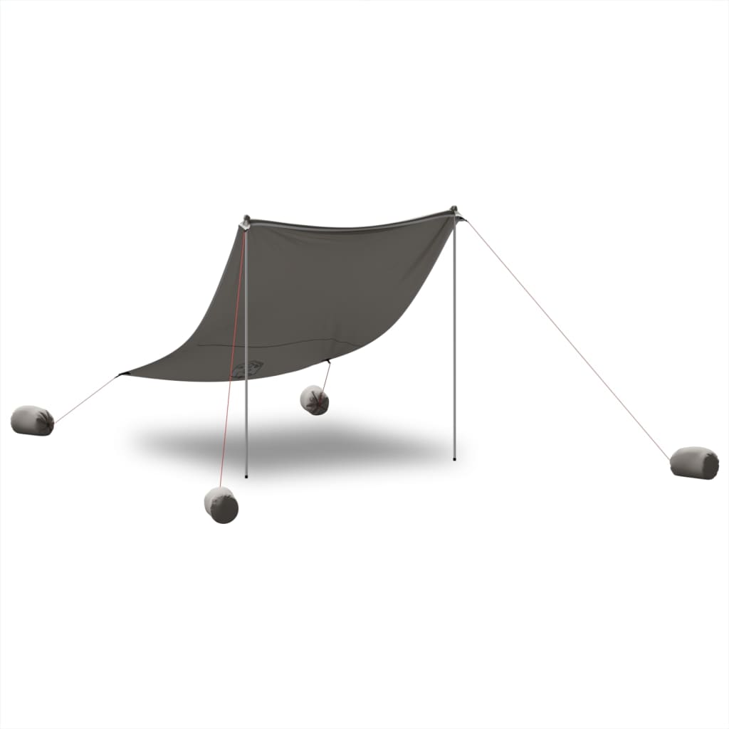 Strandluifel met zandankers 214x236 cm grijs is nu te koop bij PeponiXL, paradijselijk wonen!