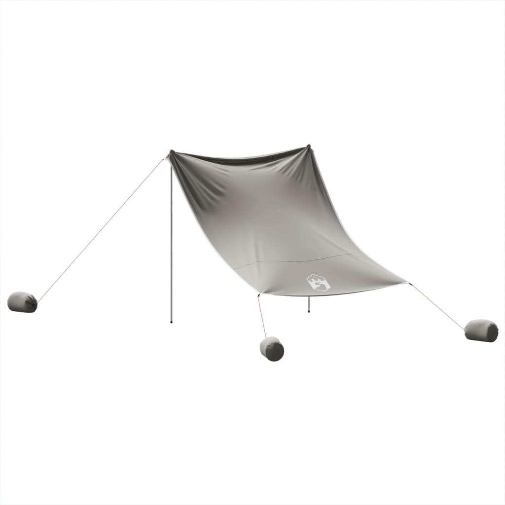 Strandluifel met zandankers 214x236 cm grijs is nu te koop bij PeponiXL, paradijselijk wonen!