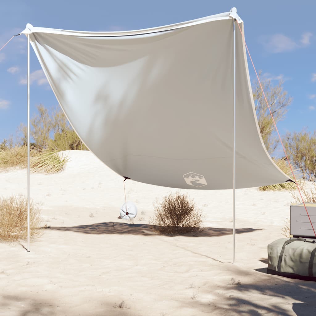 Strandluifel met zandankers 214x236 cm grijs is nu te koop bij PeponiXL, paradijselijk wonen!