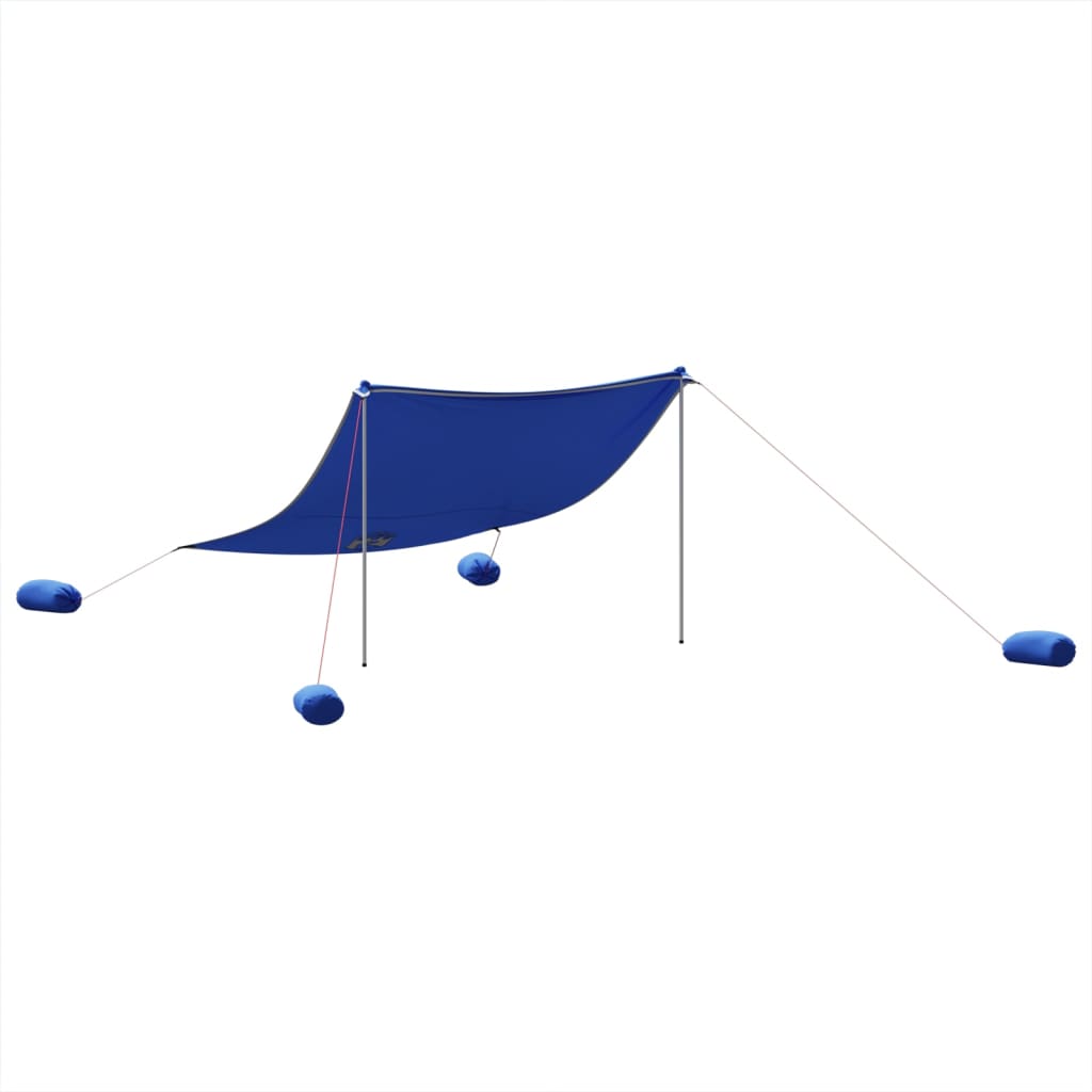 Strandluifel met zandankers 304x300 cm blauw is nu te koop bij PeponiXL, paradijselijk wonen!