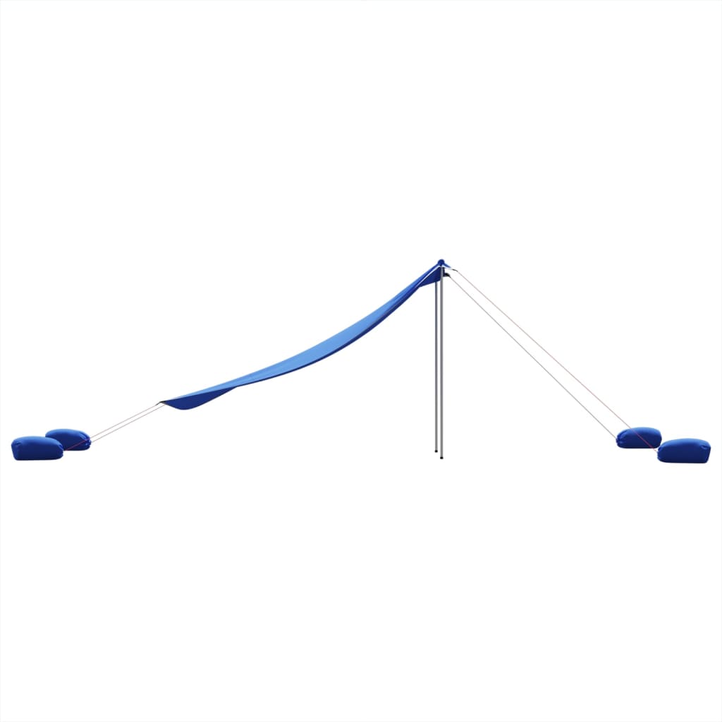 Strandluifel met zandankers 304x300 cm blauw is nu te koop bij PeponiXL, paradijselijk wonen!