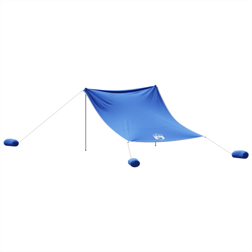 Strandluifel met zandankers 304x300 cm blauw is nu te koop bij PeponiXL, paradijselijk wonen!