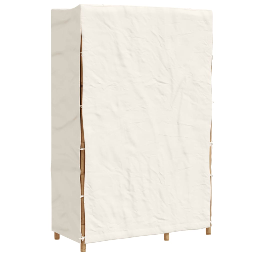 Kledingkast 110x45x170 cm bamboe is nu te koop bij PeponiXL, paradijselijk wonen!