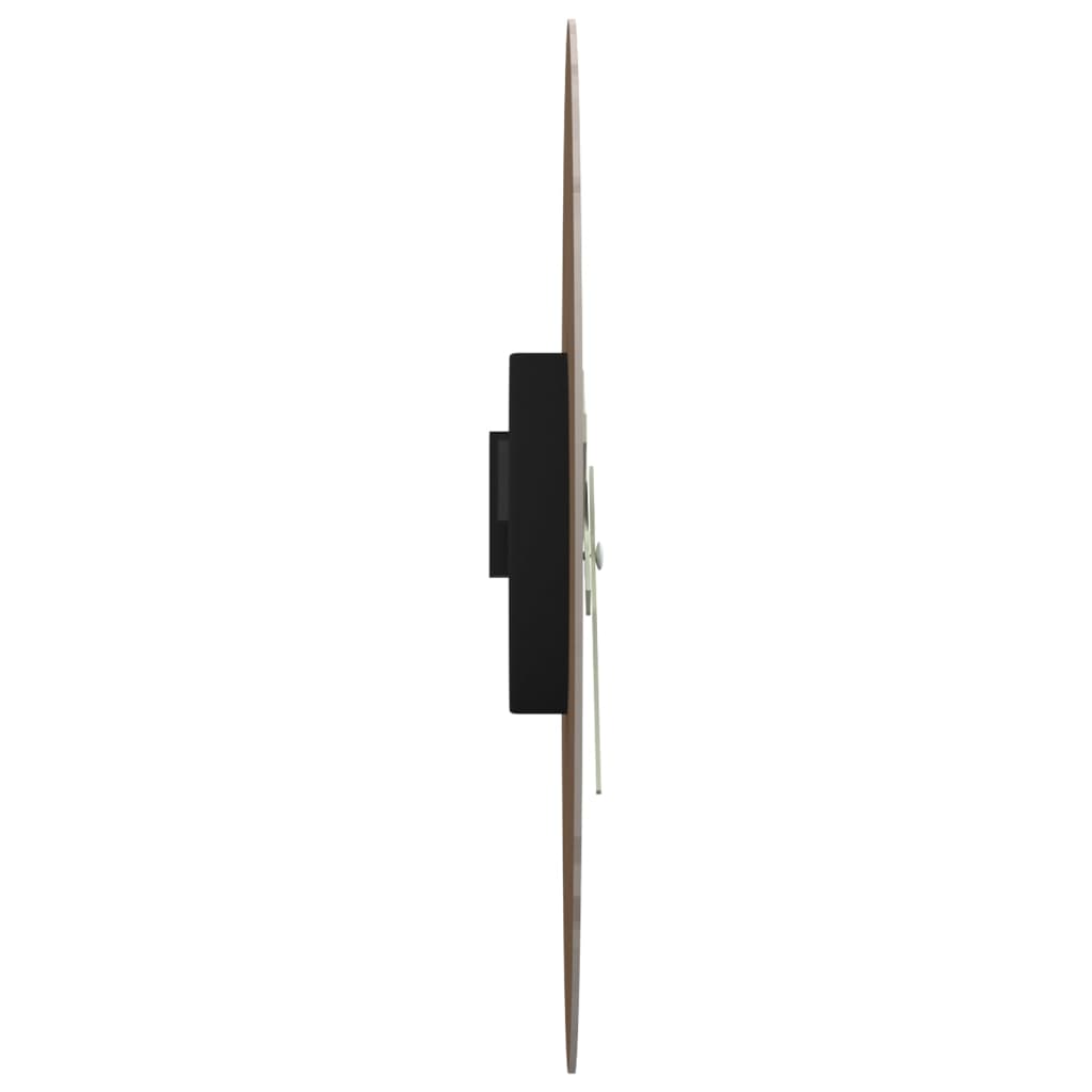 Wandklok met lichtgevende wijzerplaat en wijzers Ø30 cm bruin is nu te koop bij PeponiXL, paradijselijk wonen!