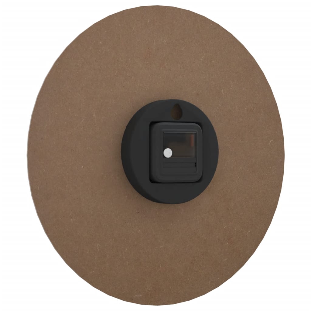 Wandklok met lichtgevende wijzerplaat en wijzers Ø30 cm bruin is nu te koop bij PeponiXL, paradijselijk wonen!