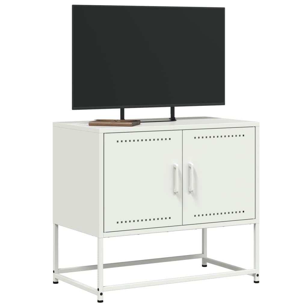 Tv-meubel 68,5x39x60,5 cm staal wit is nu te koop bij PeponiXL, paradijselijk wonen!