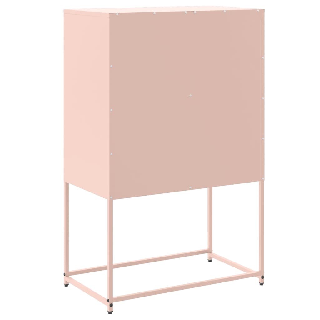 Dressoir 68,5x38,5x107 cm staal roze is nu te koop bij PeponiXL, paradijselijk wonen!
