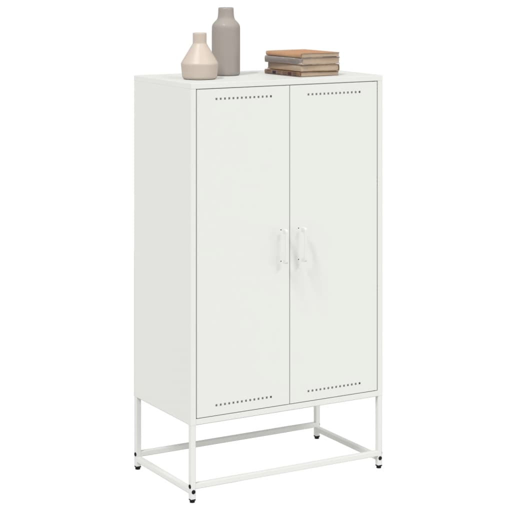 Hoge kast 68,5x38,5x123,5 cm staal roze is nu te koop bij PeponiXL, paradijselijk wonen!