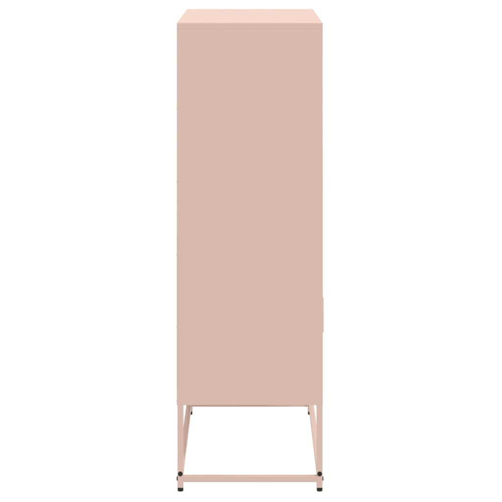 Hoge kast 68,5x38,5x107 cm staal mosterdgeel is nu te koop bij PeponiXL, paradijselijk wonen!