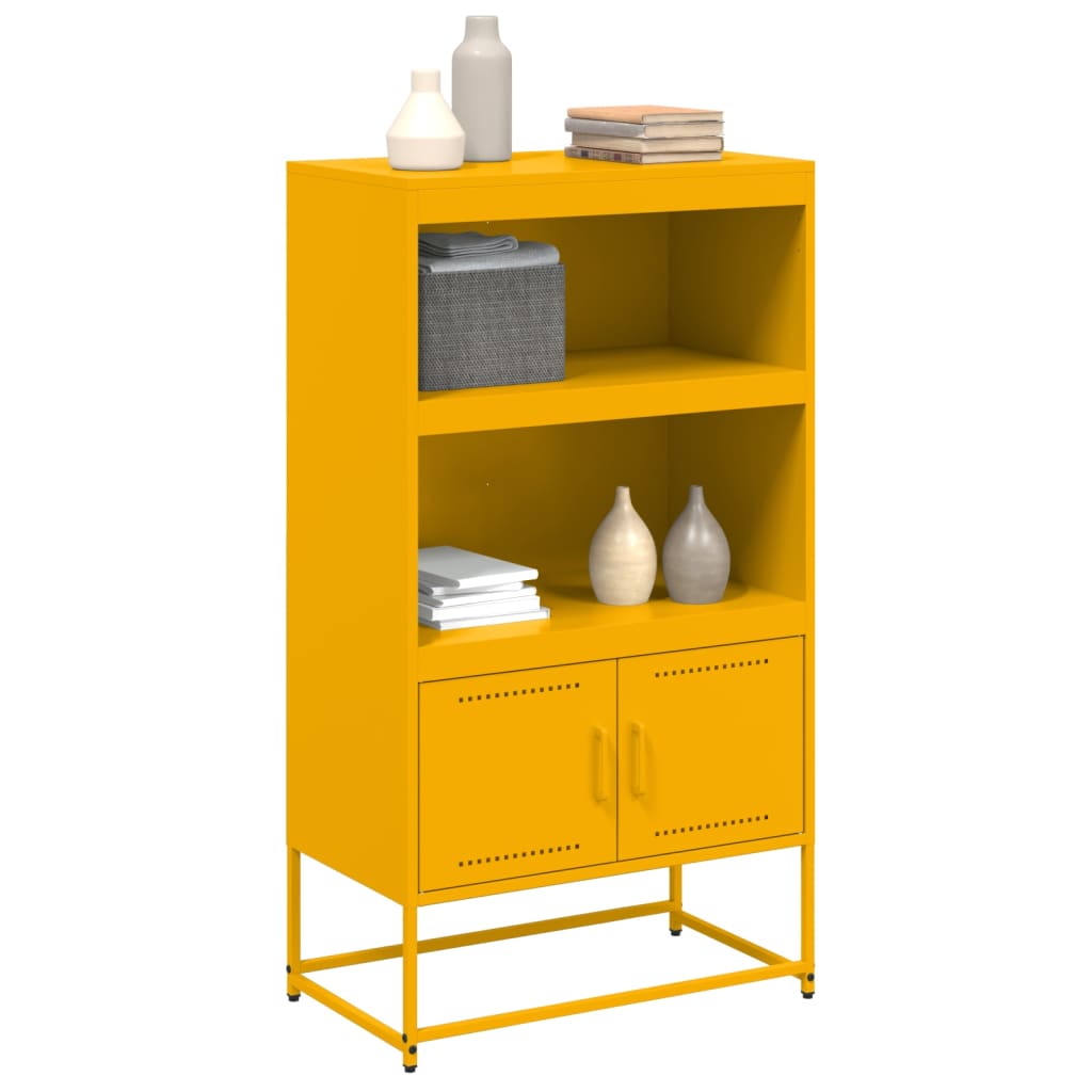 Hoge kast 68,5x38,5x107 cm staal wit is nu te koop bij PeponiXL, paradijselijk wonen!