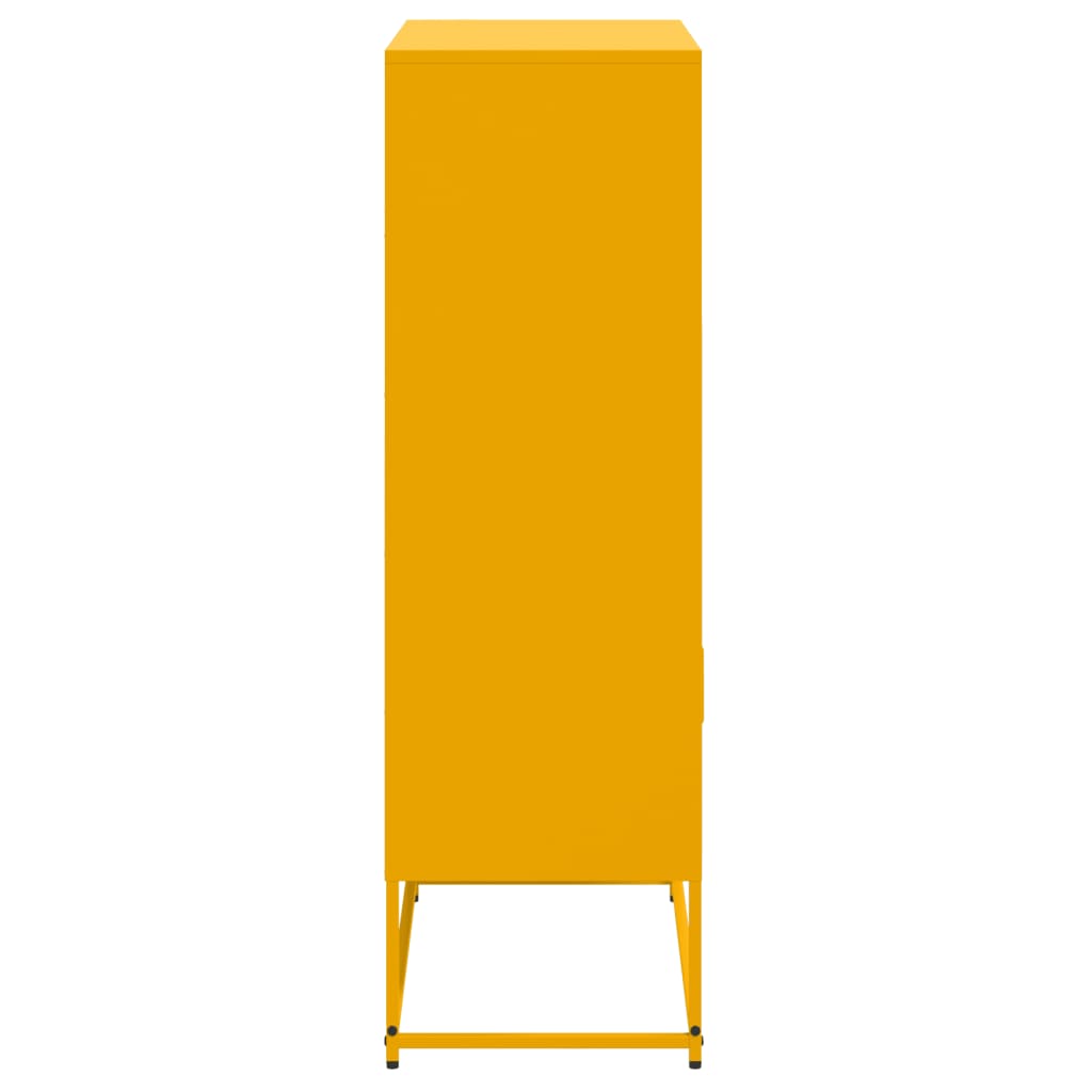 Hoge kast 68,5x38,5x107 cm staal wit is nu te koop bij PeponiXL, paradijselijk wonen!