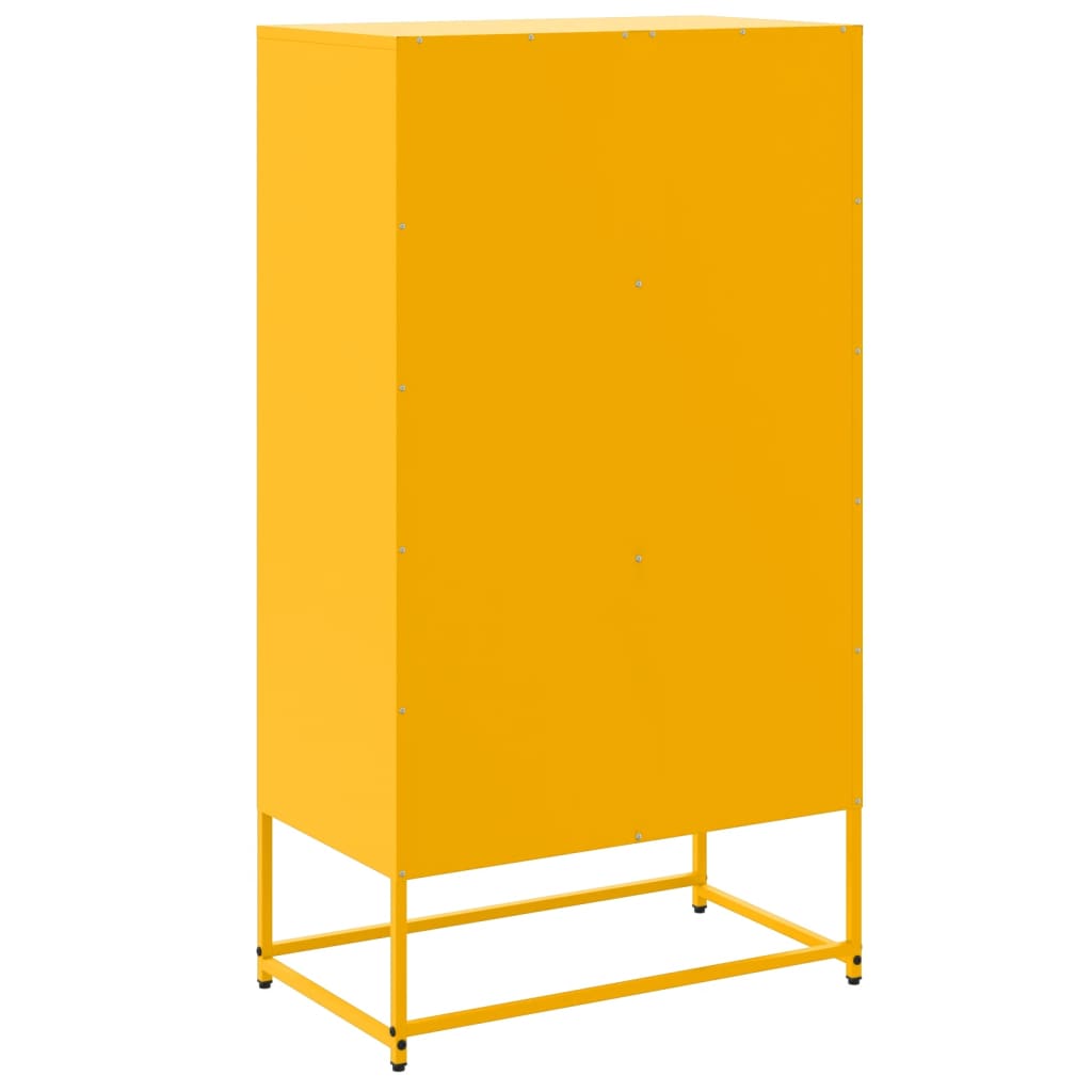 Hoge kast 68,5x38,5x107 cm staal wit is nu te koop bij PeponiXL, paradijselijk wonen!