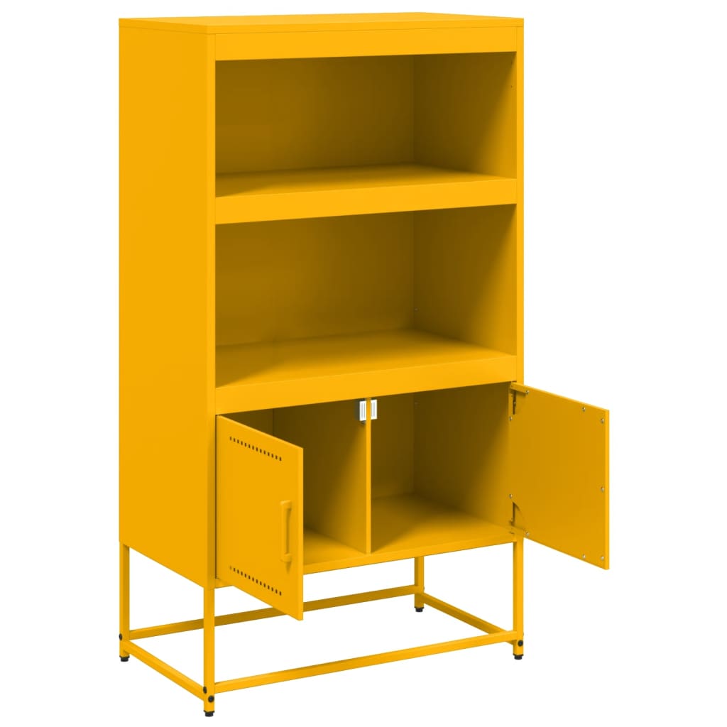 Hoge kast 68,5x38,5x107 cm staal wit is nu te koop bij PeponiXL, paradijselijk wonen!
