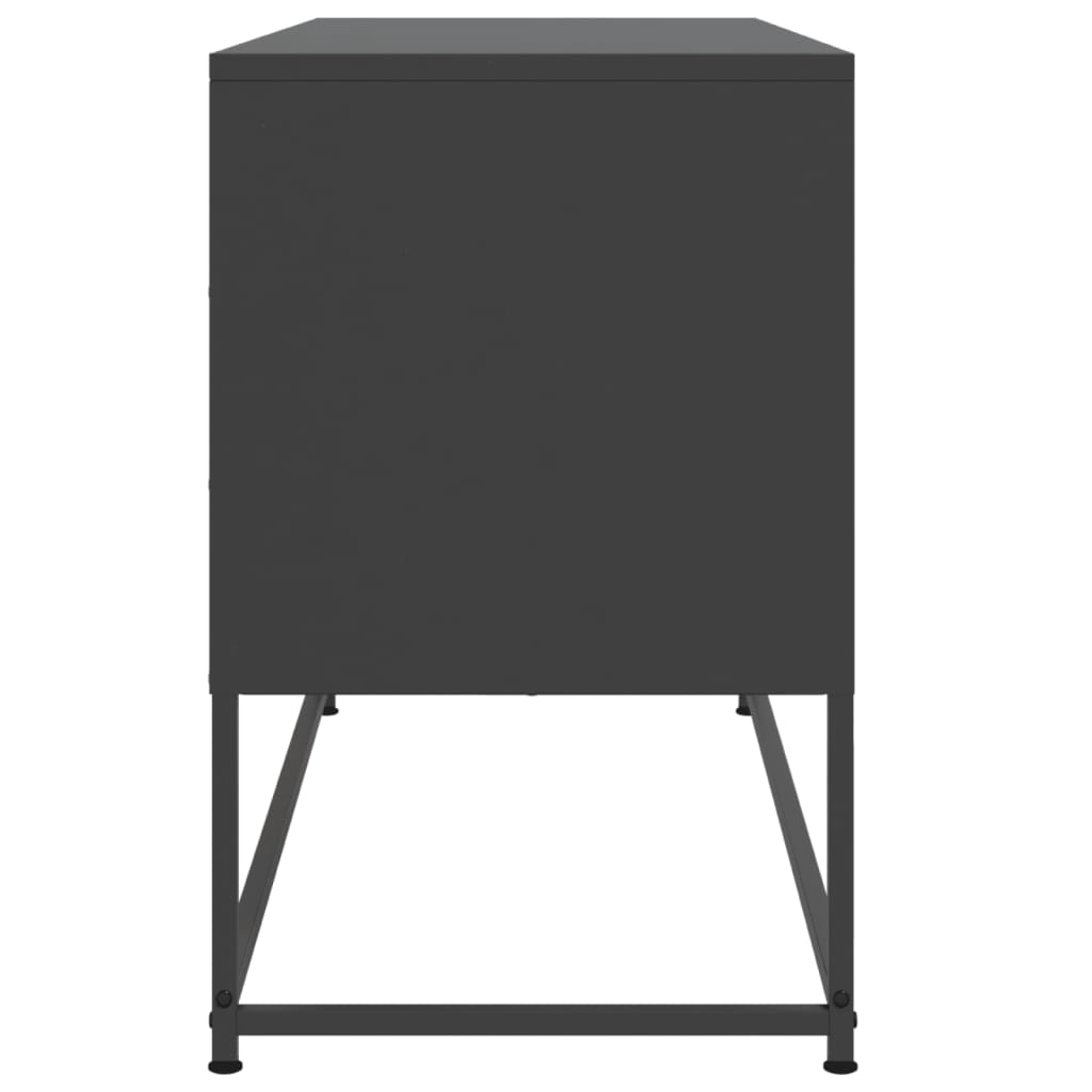 Hoge kast 36x39x123 cm staal zwart is nu te koop bij PeponiXL, paradijselijk wonen!