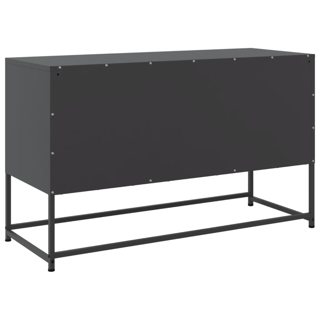 Hoge kast 36x39x123 cm staal zwart is nu te koop bij PeponiXL, paradijselijk wonen!