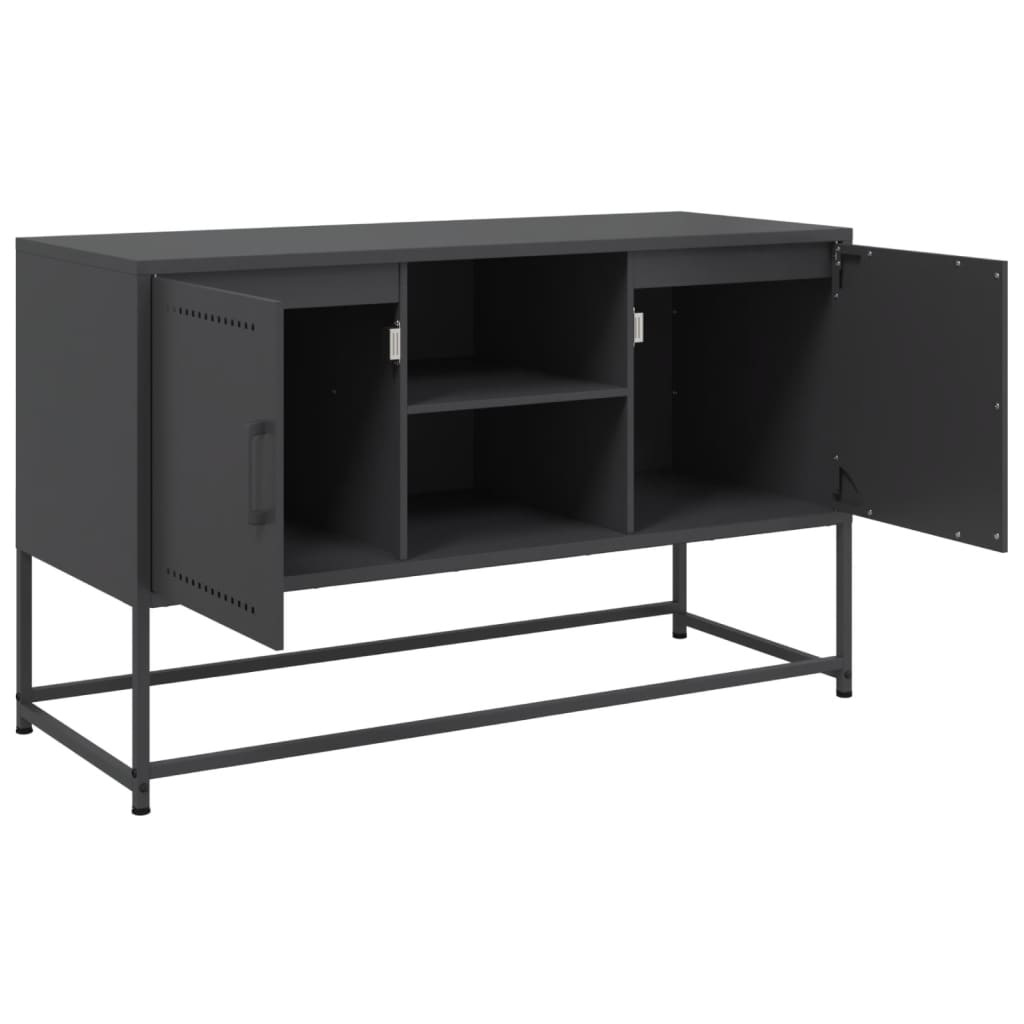 Hoge kast 36x39x123 cm staal zwart is nu te koop bij PeponiXL, paradijselijk wonen!