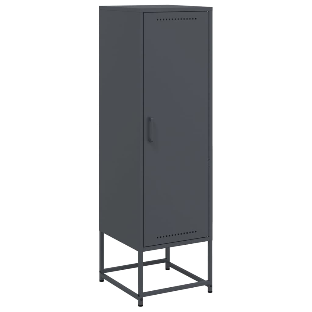 Hoge kast 36x39x123 cm staal antracietkleurig is nu te koop bij PeponiXL, paradijselijk wonen!