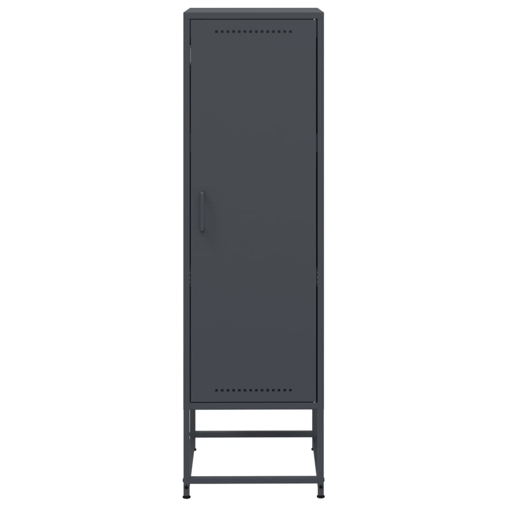 Hoge kast 36x39x123 cm staal antracietkleurig is nu te koop bij PeponiXL, paradijselijk wonen!