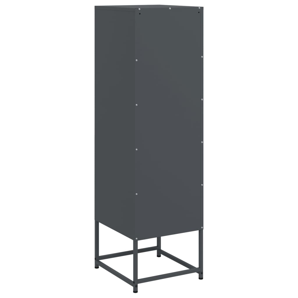 Hoge kast 36x39x123 cm staal antracietkleurig is nu te koop bij PeponiXL, paradijselijk wonen!