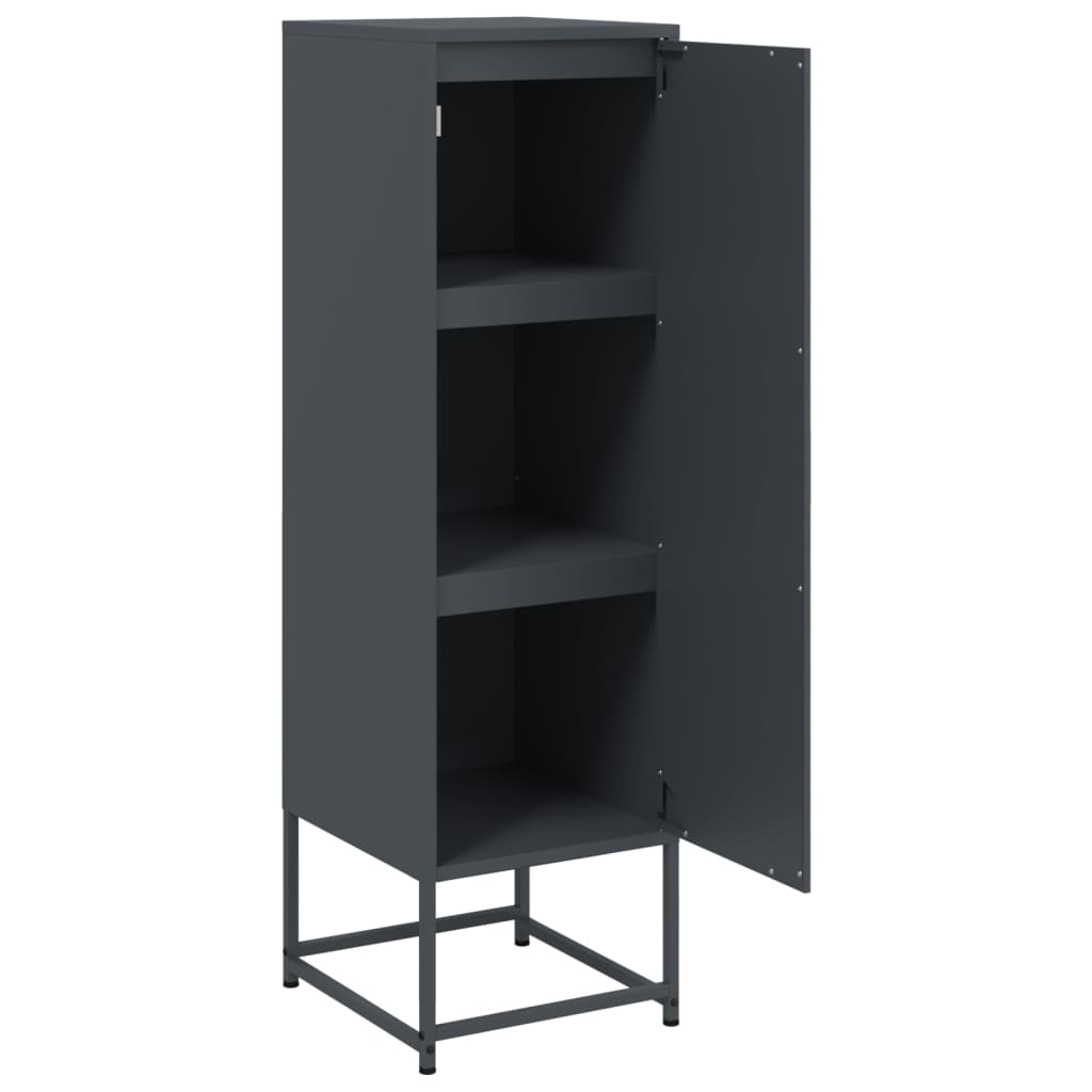 Hoge kast 36x39x123 cm staal antracietkleurig is nu te koop bij PeponiXL, paradijselijk wonen!