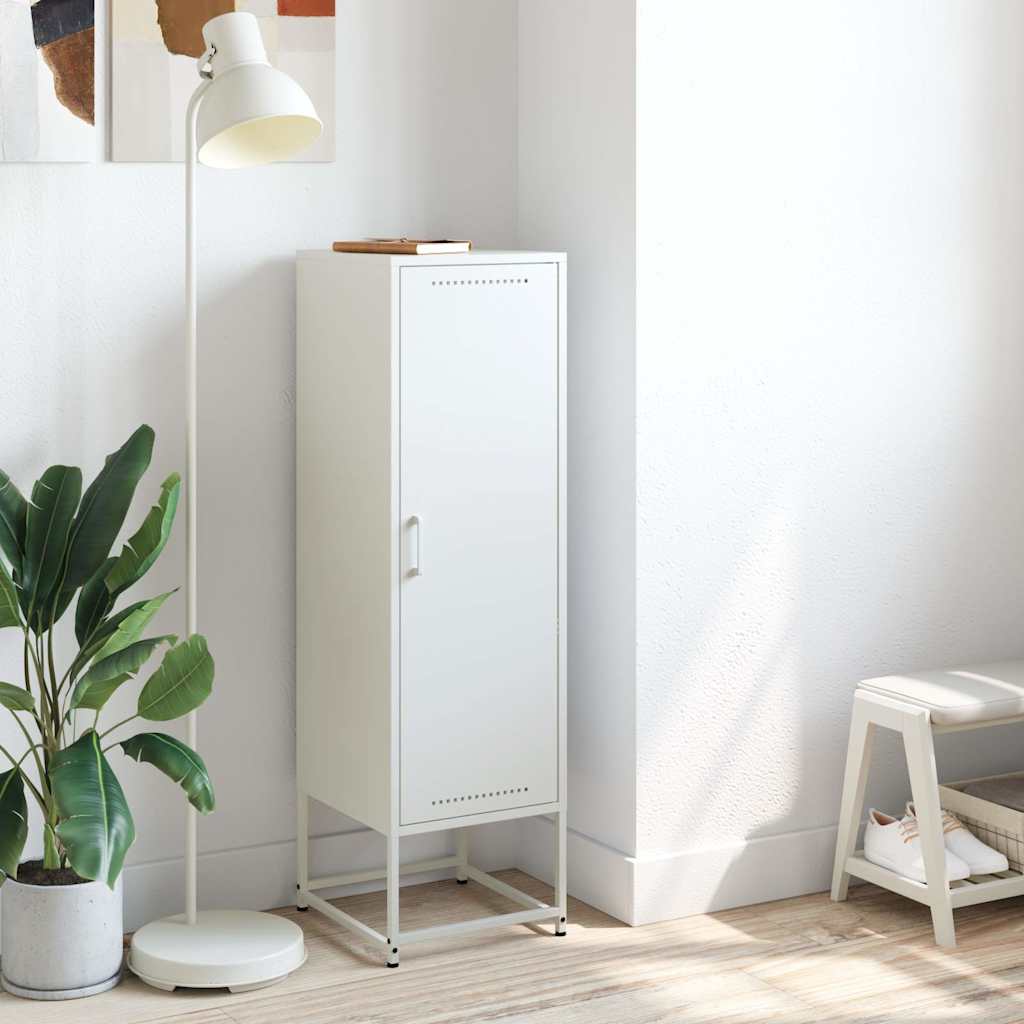 Hoge kast 36x39x123 cm staal wit is nu te koop bij PeponiXL, paradijselijk wonen!