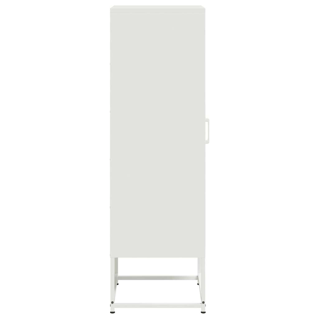 Hoge kast 36x39x123 cm staal wit is nu te koop bij PeponiXL, paradijselijk wonen!