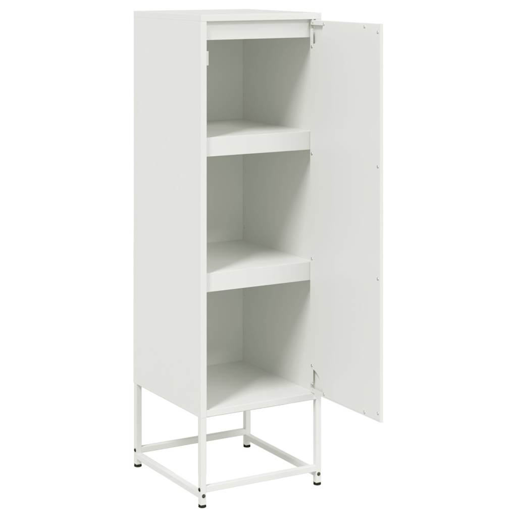 Hoge kast 36x39x123 cm staal wit is nu te koop bij PeponiXL, paradijselijk wonen!