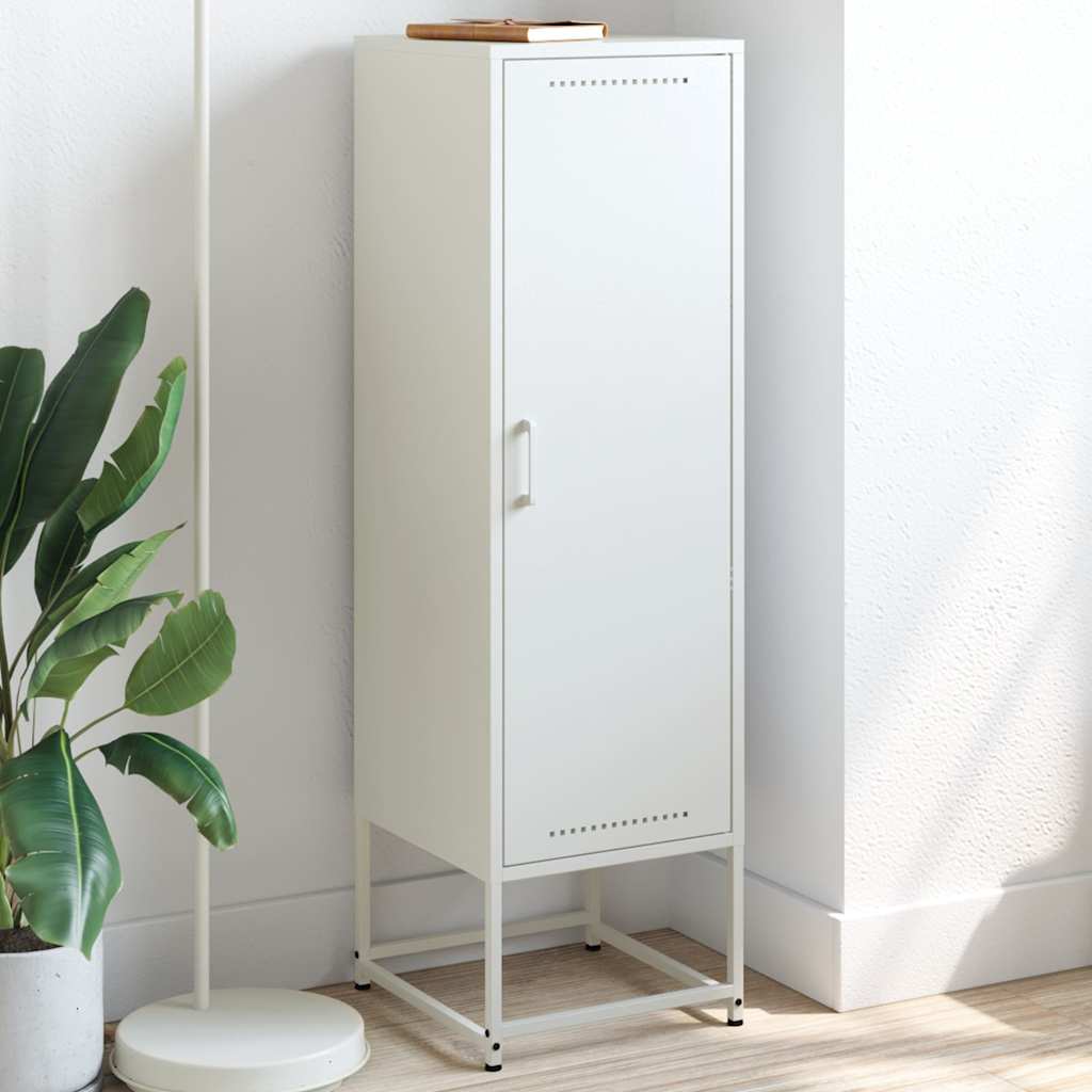 Hoge kast 36x39x123 cm staal wit is nu te koop bij PeponiXL, paradijselijk wonen!