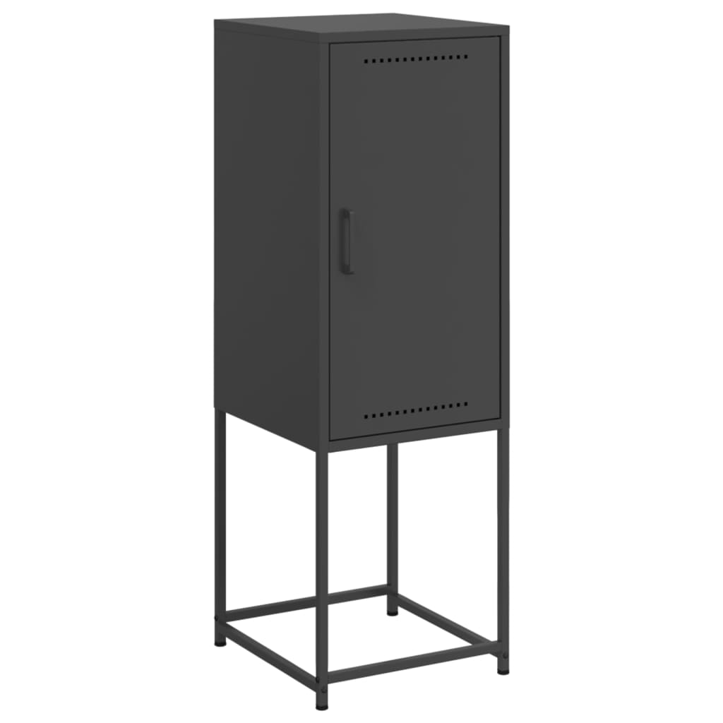 Hoge kast 36x39x107 cm staal zwart is nu te koop bij PeponiXL, paradijselijk wonen!