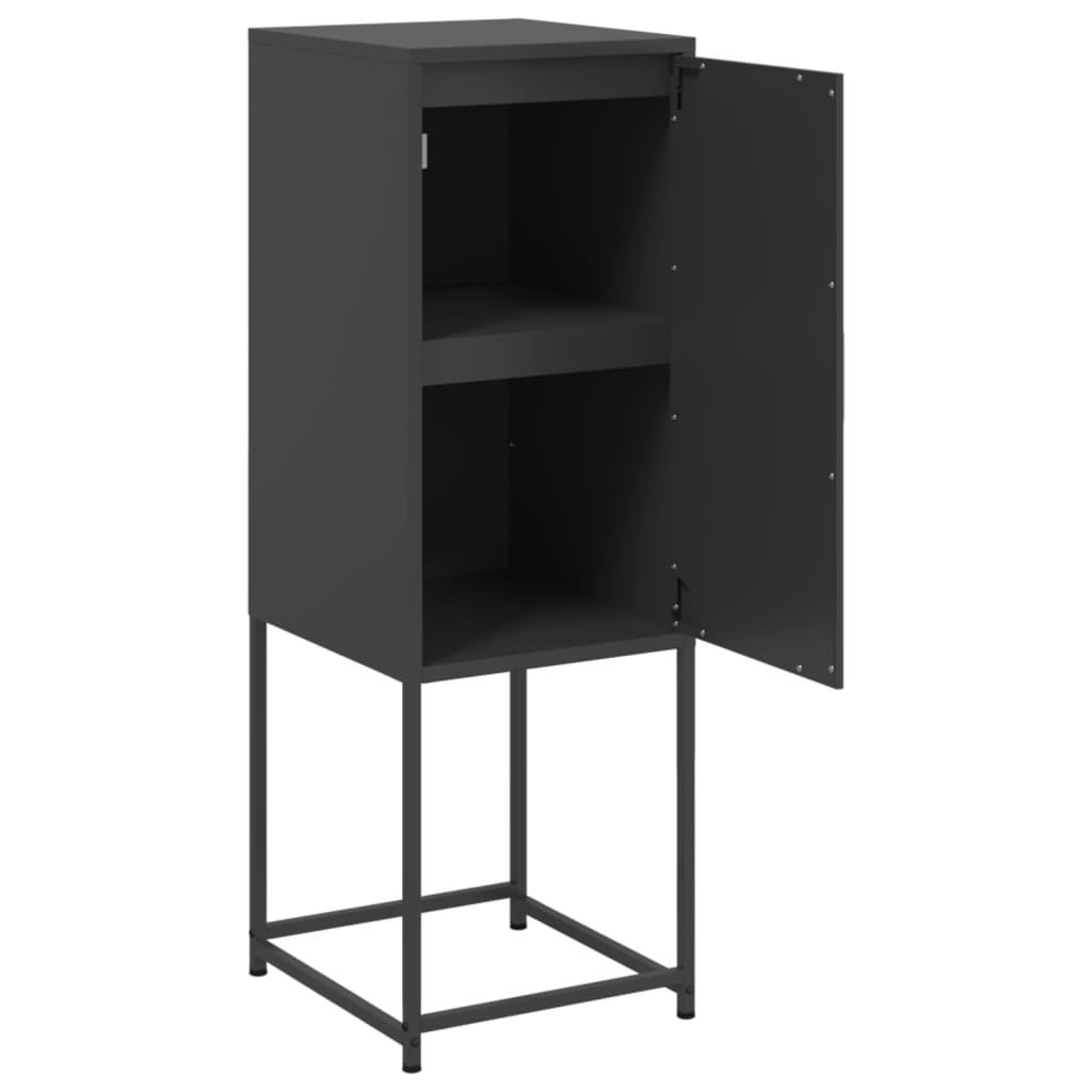 Hoge kast 36x39x107 cm staal zwart is nu te koop bij PeponiXL, paradijselijk wonen!