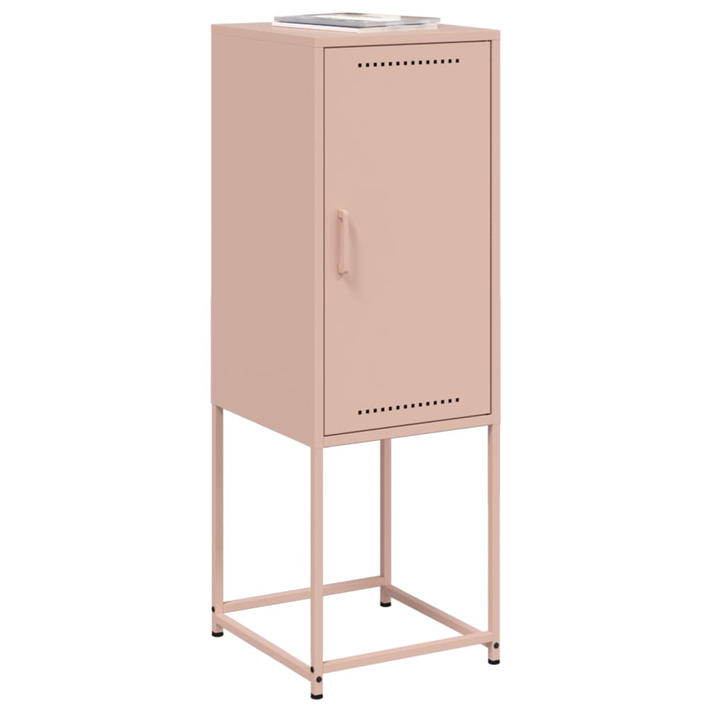 Hoge kast 36x39x107 cm staal roze is nu te koop bij PeponiXL, paradijselijk wonen!