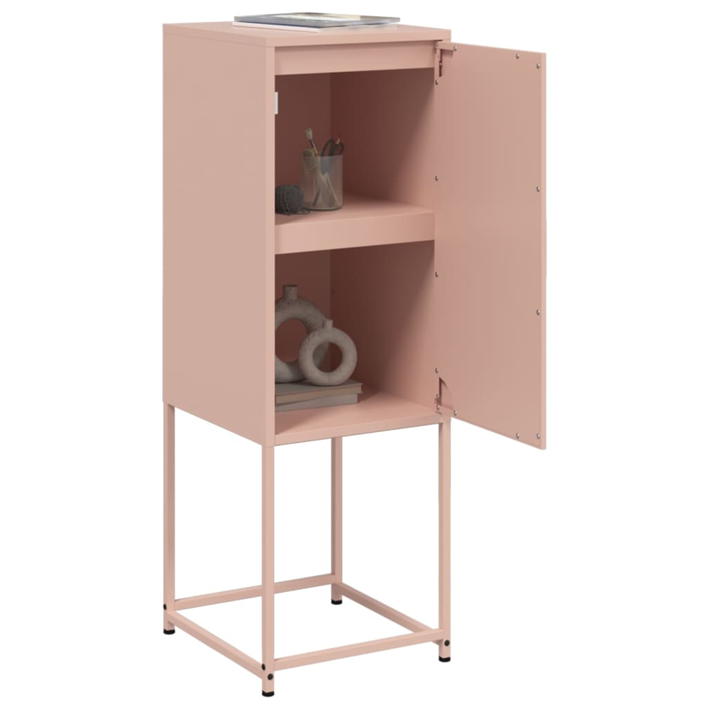 Hoge kast 36x39x107 cm staal roze is nu te koop bij PeponiXL, paradijselijk wonen!