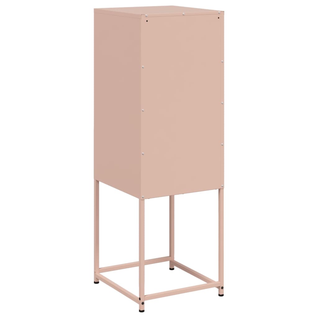 Hoge kast 36x39x107 cm staal roze is nu te koop bij PeponiXL, paradijselijk wonen!