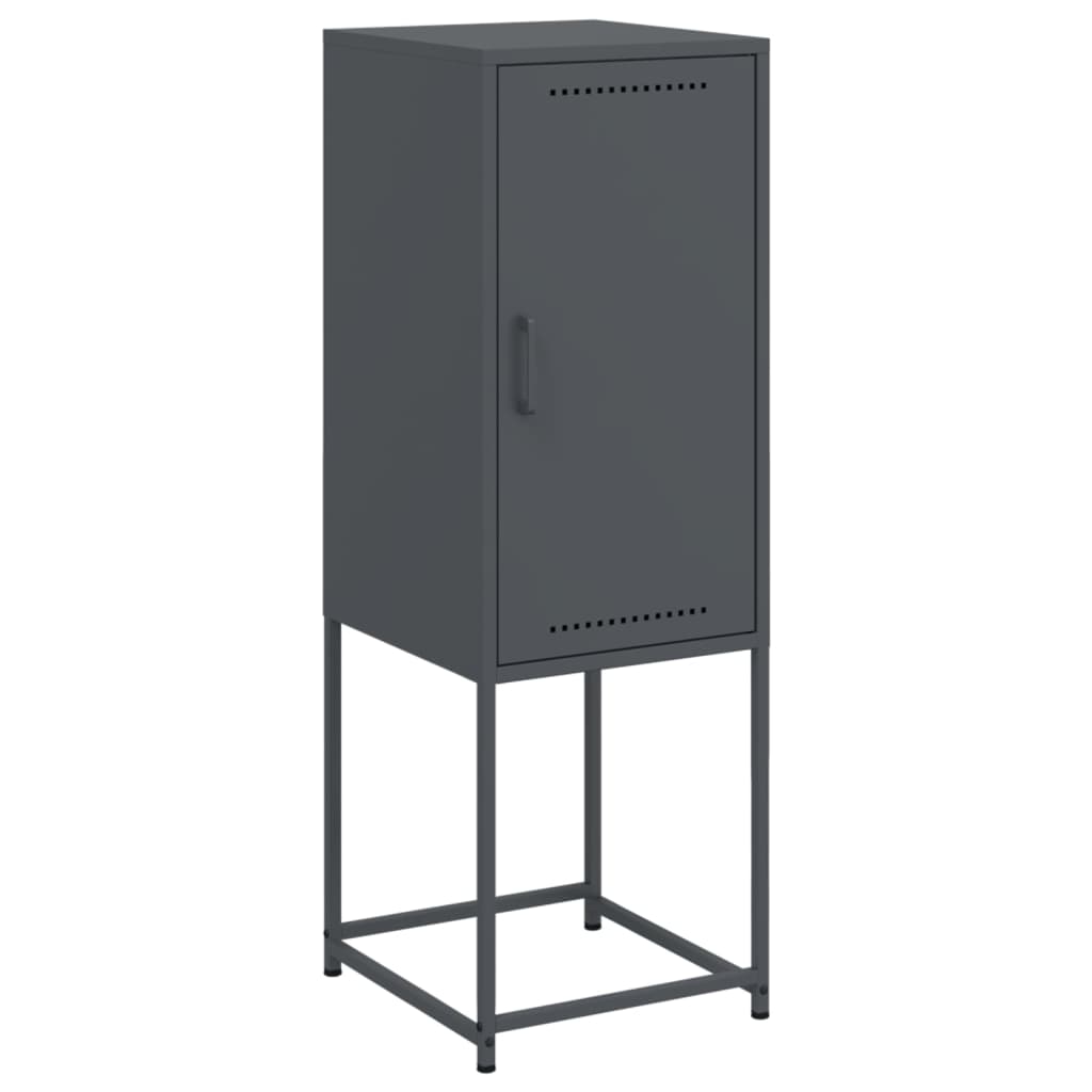 Hoge kast 36x39x107 cm staal antracietkleurig is nu te koop bij PeponiXL, paradijselijk wonen!
