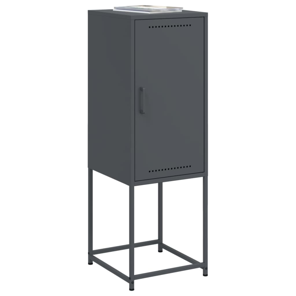 Hoge kast 36x39x107 cm staal antracietkleurig is nu te koop bij PeponiXL, paradijselijk wonen!