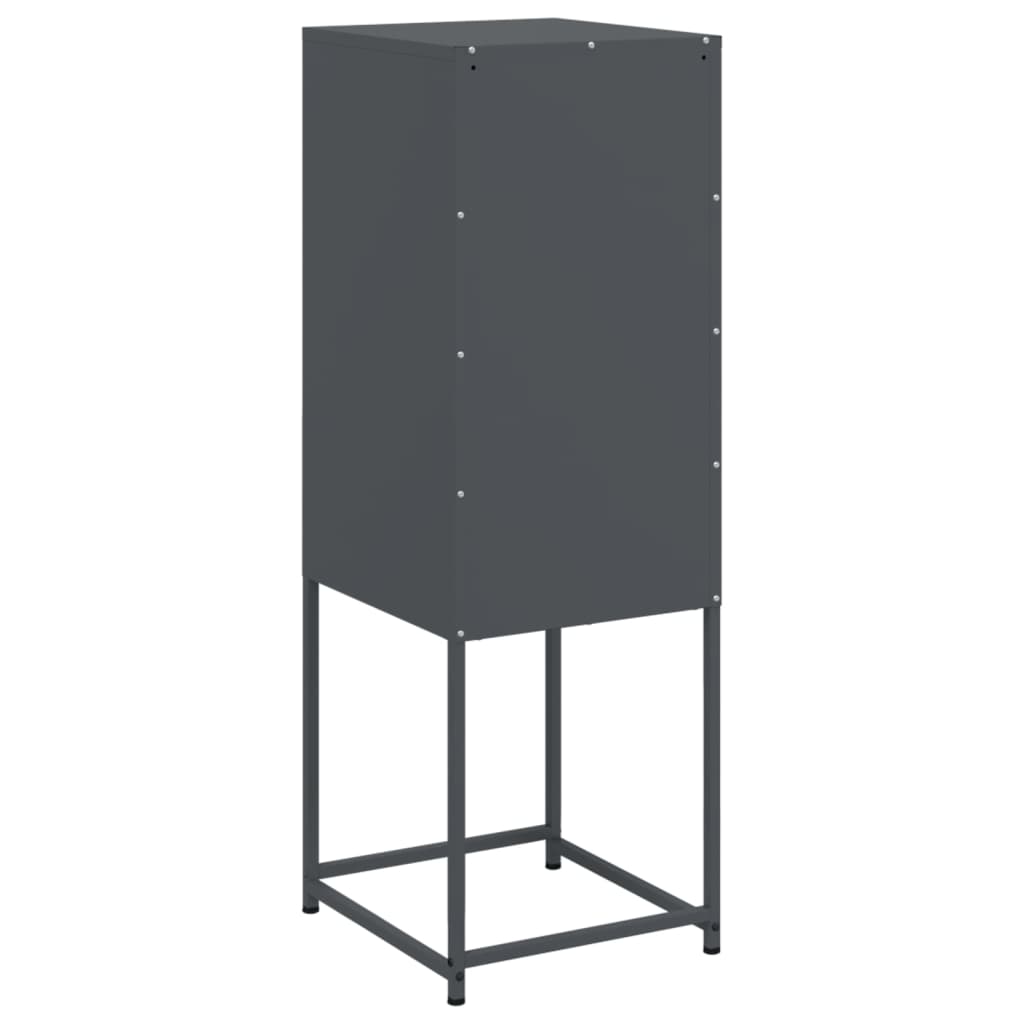 Hoge kast 36x39x107 cm staal antracietkleurig is nu te koop bij PeponiXL, paradijselijk wonen!